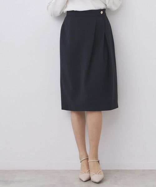 index / インデックス スカート | セットアップ対応 アシンメトリータックスカート【洗濯機OK・防シワ・ストレッチ・イージーアイロン】 | 詳細9