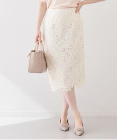 index / インデックス ロング・マキシ丈スカート | フラワーレースタイトスカート【洗濯機OK】