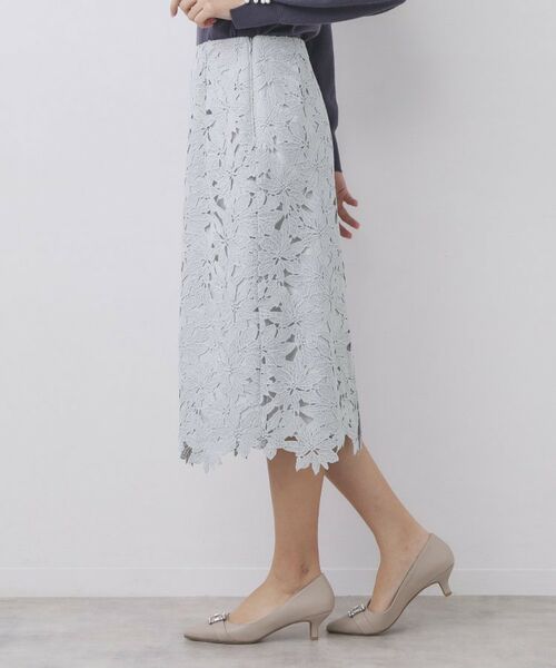 index / インデックス スカート | フラワーレースタイトスカート【洗濯機OK】 | 詳細14