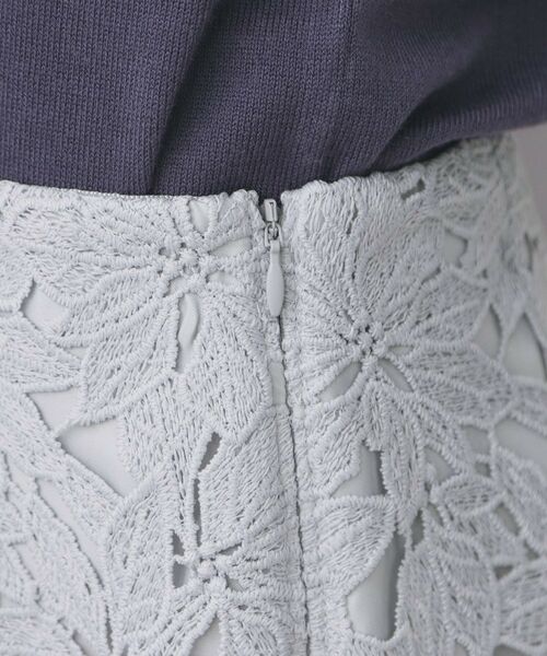 index / インデックス ロング・マキシ丈スカート | フラワーレースタイトスカート【洗濯機OK】 | 詳細21