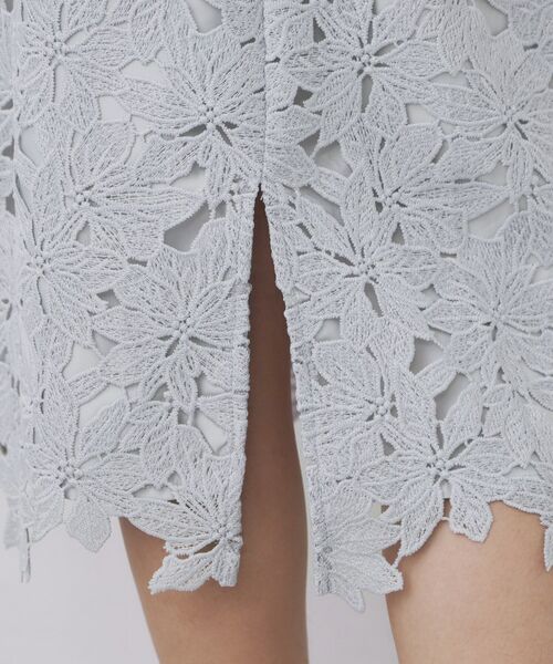 index / インデックス ロング・マキシ丈スカート | フラワーレースタイトスカート【洗濯機OK】 | 詳細23
