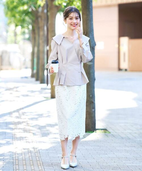 index / インデックス スカート | フラワーレースタイトスカート【洗濯機OK】 | 詳細29