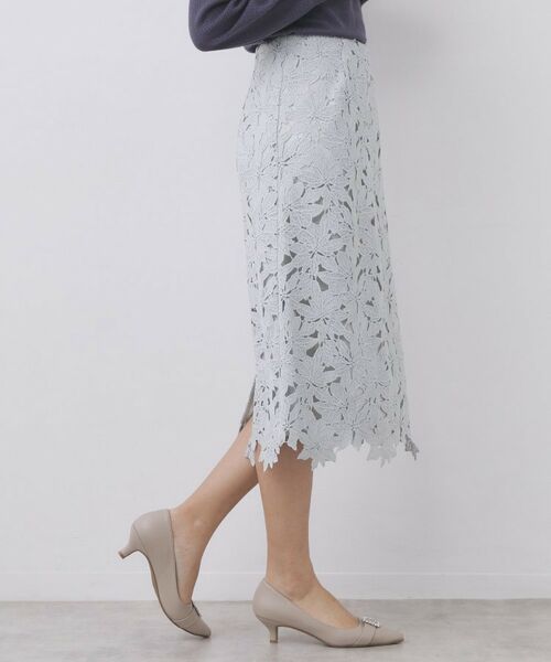 index / インデックス スカート | フラワーレースタイトスカート【洗濯機OK】 | 詳細5