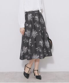 index / インデックス スカート | オーガンジーフラワーフレアスカート【洗濯機OK/イージーアイロン】