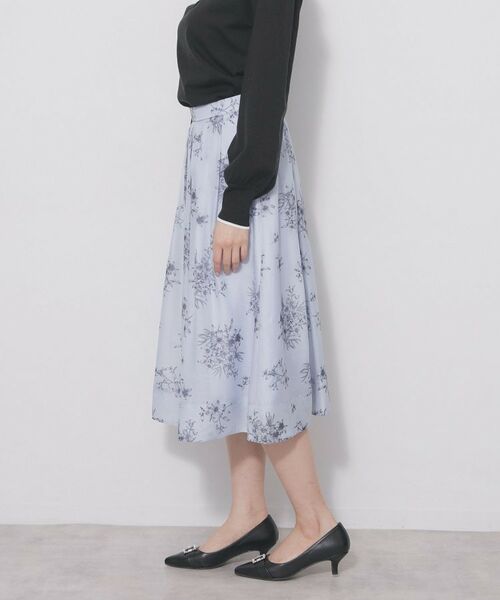index / インデックス スカート | オーガンジーフラワーフレアスカート【洗濯機OK/イージーアイロン】 | 詳細14