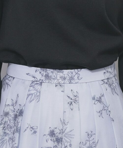 index / インデックス スカート | オーガンジーフラワーフレアスカート【洗濯機OK/イージーアイロン】 | 詳細16