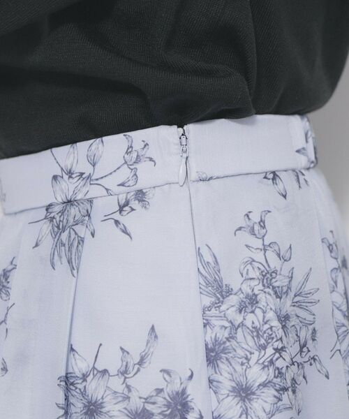 index / インデックス スカート | オーガンジーフラワーフレアスカート【洗濯機OK/イージーアイロン】 | 詳細18