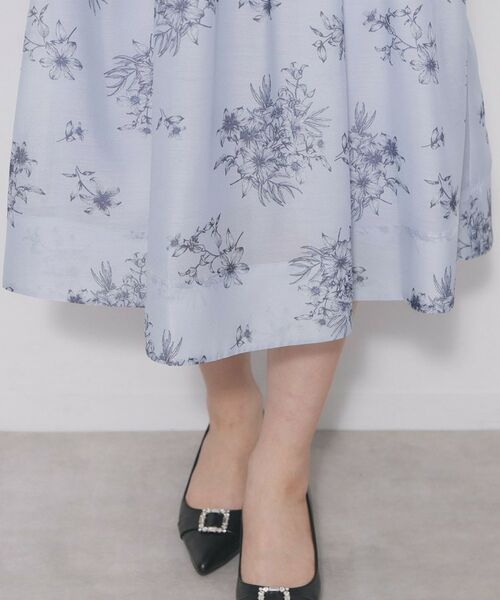 index / インデックス スカート | オーガンジーフラワーフレアスカート【洗濯機OK/イージーアイロン】 | 詳細19