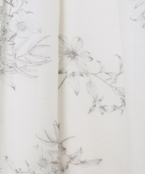 index / インデックス スカート | オーガンジーフラワーフレアスカート【洗濯機OK/イージーアイロン】 | 詳細4