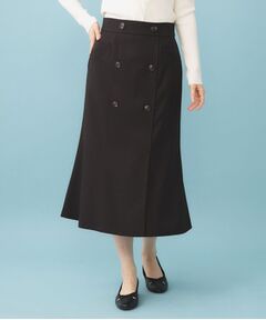 index / インデックス ロング・マキシ丈スカート | トレンチマーメイドフレアスカート【洗濯機OK/イージーアイロン】