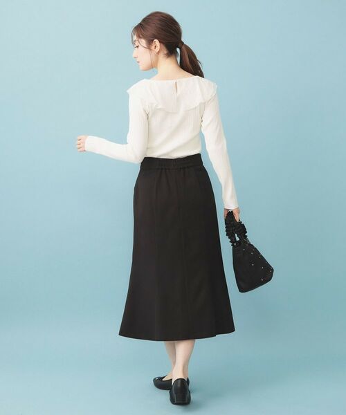 index / インデックス ロング・マキシ丈スカート | トレンチマーメイドフレアスカート【洗濯機OK/イージーアイロン】 | 詳細3