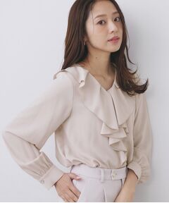 index / インデックス シャツ・ブラウス | ラッフルフリルフラワーアソート【洗濯機OK／イージーアイロン】