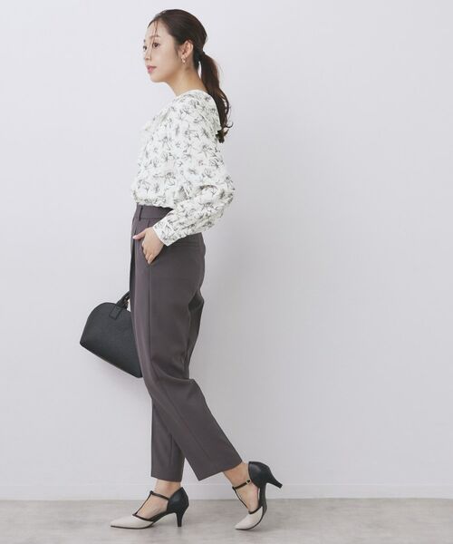 index / インデックス シャツ・ブラウス | ラッフルフリルフラワーアソート【洗濯機OK/イージーアイロン】 | 詳細11
