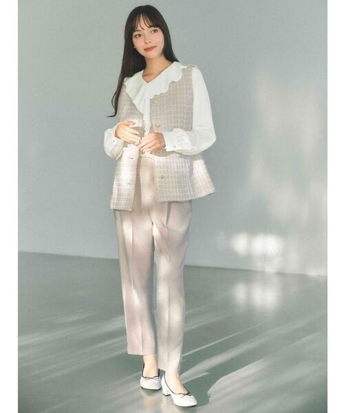 index / インデックス シャツ・ブラウス | ラッフルフリルブラウス【洗濯機OK/イージーアイロン】 | 詳細23