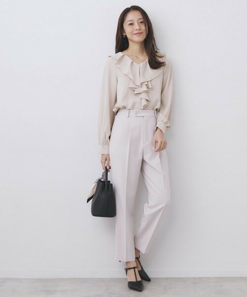 index / インデックス シャツ・ブラウス | ラッフルフリルフラワーアソート【洗濯機OK/イージーアイロン】 | 詳細6