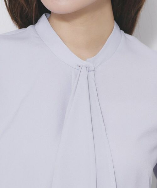 index / インデックス シャツ・ブラウス | アシンメトリーボウタイブラウス【洗濯機OK/イージーアイロン/防シワ】《XS～LL》 | 詳細20