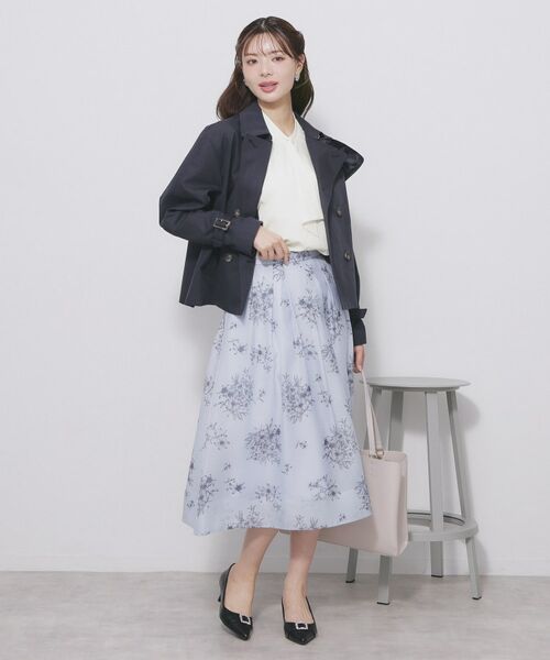 index / インデックス シャツ・ブラウス | アシンメトリーボウタイブラウス【洗濯機OK/イージーアイロン/防シワ】《XS～LL》 | 詳細3