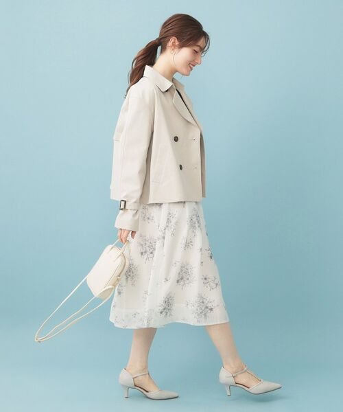 index / インデックス トレンチコート | キャンディスリーブショートトレンチコート【洗濯機OK/撥水/防花粉】《5col》 | 詳細2