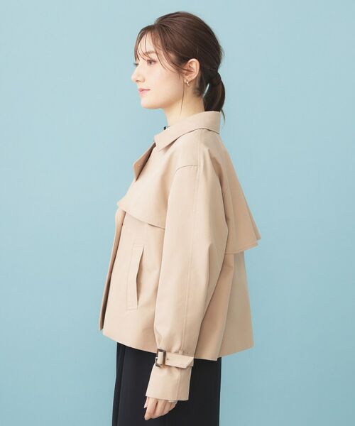 index / インデックス トレンチコート | キャンディスリーブショートトレンチコート【洗濯機OK/撥水/防花粉】《5col》 | 詳細22