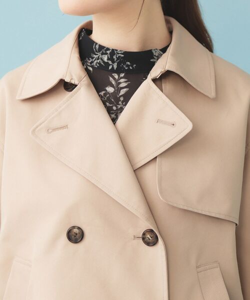 index / インデックス トレンチコート | キャンディスリーブショートトレンチコート【洗濯機OK/撥水/防花粉】《5col》 | 詳細24