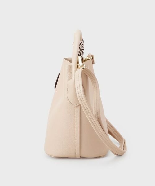 index / インデックス トートバッグ | ストライプスカーフ付きミドルバッグ【2WAY】 | 詳細10