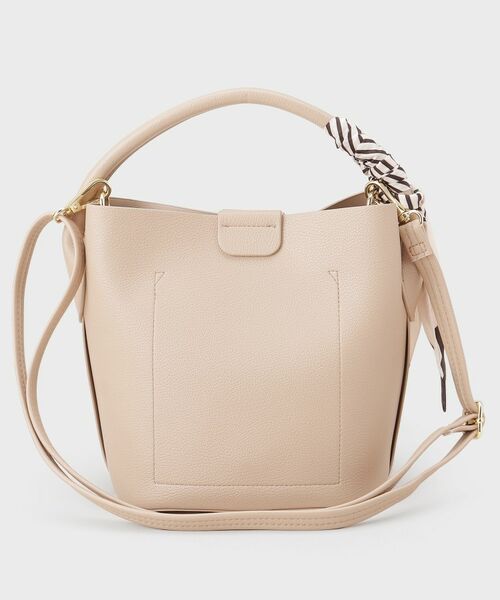 index / インデックス トートバッグ | ストライプスカーフ付きミドルバッグ【2WAY】 | 詳細11