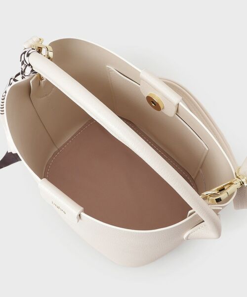 index / インデックス トートバッグ | ストライプスカーフ付きミドルバッグ【2WAY】 | 詳細14