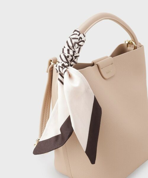index / インデックス トートバッグ | ストライプスカーフ付きミドルバッグ【2WAY】 | 詳細20