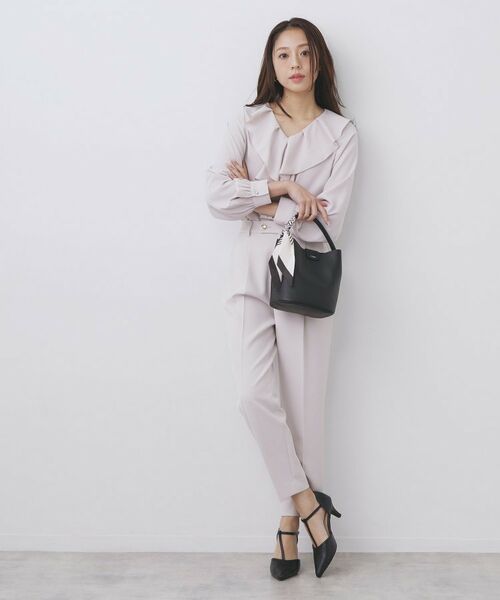 index / インデックス トートバッグ | ストライプスカーフ付きミドルバッグ【2WAY】 | 詳細4