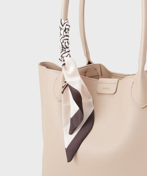 index / インデックス トートバッグ | ストライプスカーフ付きトートバッグ【A4サイズ】 | 詳細18