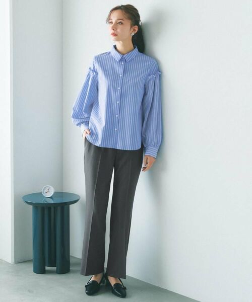 index / インデックス パンツ | ストレッチスリムフレアパンツ【洗濯機OK】 | 詳細22