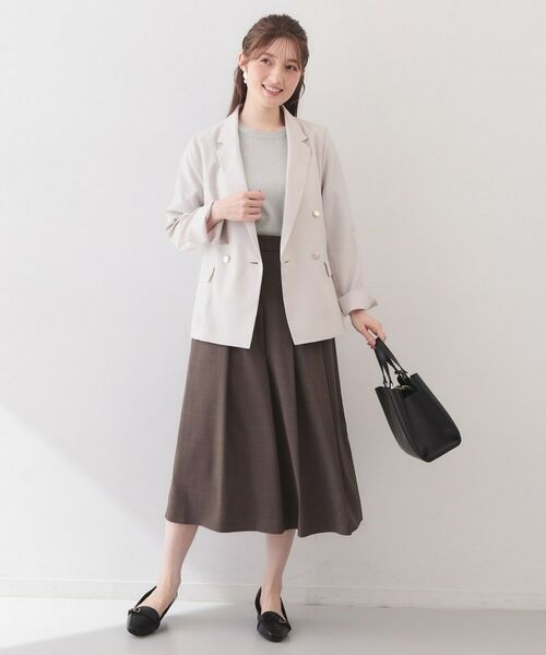 index / インデックス ニット・セーター | クルーネック6分袖タックスリーブニット【洗濯機OK・UVケア】 | 詳細27