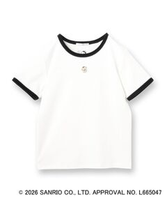 【ポムポムプリン】リンガーベロアTシャツ【洗濯機OK】