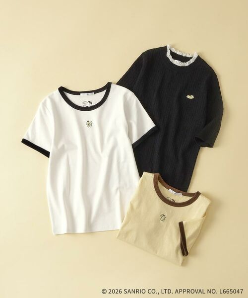 index / インデックス Tシャツ | 【ポムポムプリン】リンガーベロアTシャツ【洗濯機OK】 | 詳細10