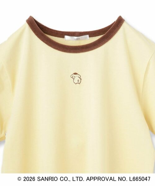 index / インデックス Tシャツ | 【ポムポムプリン】リンガーベロアTシャツ【洗濯機OK】 | 詳細3
