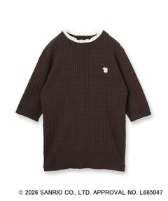 index / インデックス ニット・セーター | 【ポムポムプリン】フリルケーブルニット【洗濯機OK・抗ピリング】