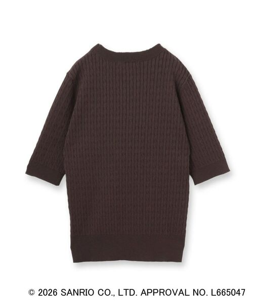 index / インデックス ニット・セーター | 【ポムポムプリン】フリルケーブルニット【洗濯機OK・抗ピリング】 | 詳細2