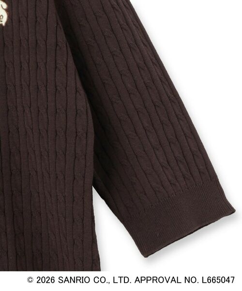 index / インデックス ニット・セーター | 【ポムポムプリン】フリルケーブルニット【洗濯機OK・抗ピリング】 | 詳細4