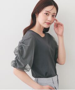 index / インデックス ニット・セーター | ギャザーチュールスリーブニット【洗濯機OK／坑ピル】