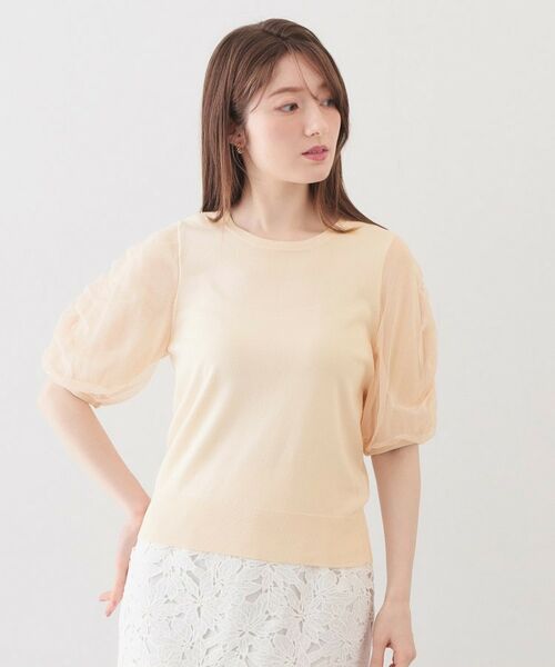 index / インデックス ニット・セーター | ギャザーチュールスリーブニット【洗濯機OK/坑ピル】 | 詳細13