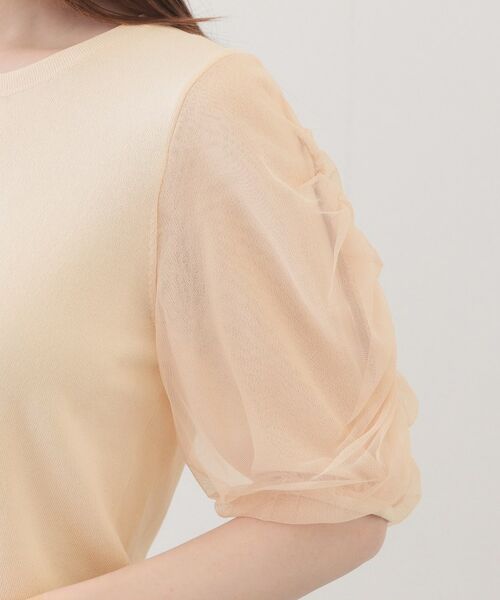 index / インデックス ニット・セーター | ギャザーチュールスリーブニット【洗濯機OK/坑ピル】 | 詳細17