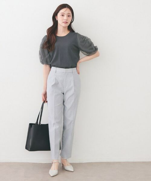 index / インデックス ニット・セーター | ギャザーチュールスリーブニット【洗濯機OK/坑ピル】 | 詳細6