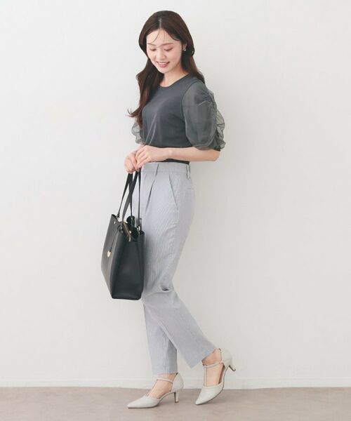 index / インデックス ニット・セーター | ギャザーチュールスリーブニット【洗濯機OK/坑ピル】 | 詳細7