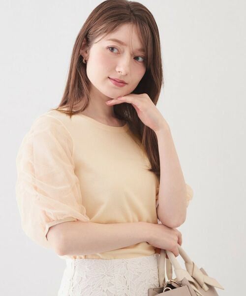 index / インデックス ニット・セーター | ギャザーチュールスリーブニット【洗濯機OK/坑ピル】 | 詳細9