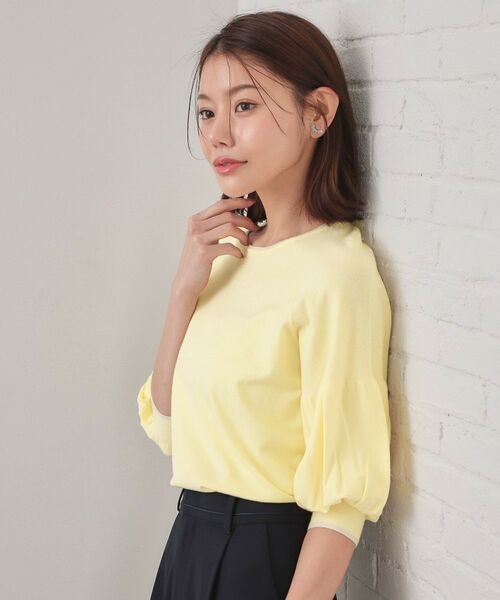 index / インデックス ニット・セーター | バルーン風スリーブバイカラーニット【洗濯機OK】 | 詳細17