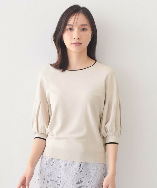 index / インデックス ニット・セーター | バルーン風スリーブバイカラーニット【洗濯機OK】 | 詳細21