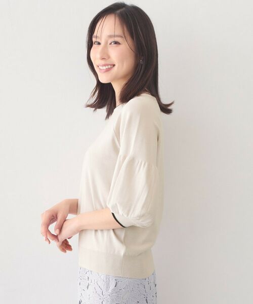 index / インデックス ニット・セーター | バルーン風スリーブバイカラーニット【洗濯機OK】 | 詳細22