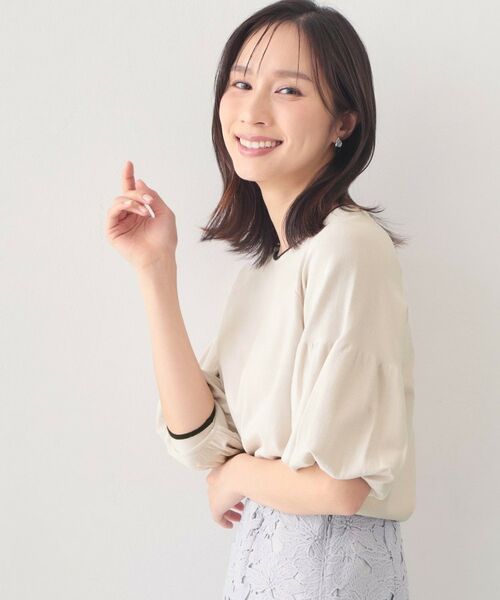 index / インデックス ニット・セーター | バルーン風スリーブバイカラーニット【洗濯機OK】 | 詳細5