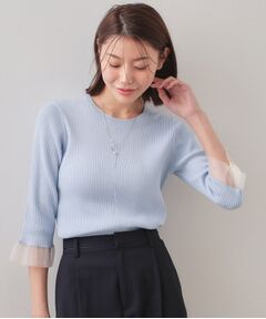 index / インデックス ニット・セーター | オーガニックコットンリブシアーフレア【ハンドウォッシャブル／UVケア】