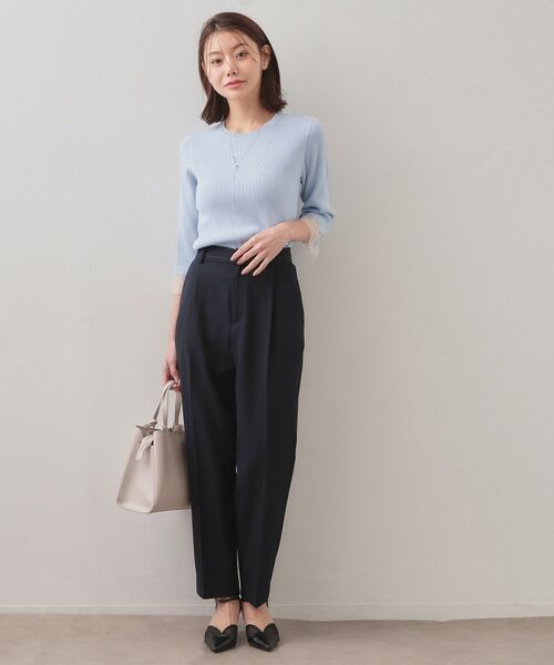 index / インデックス ニット・セーター | オーガニックコットンリブシアーフレア【ハンドウォッシャブル／UVケア】 | 詳細10